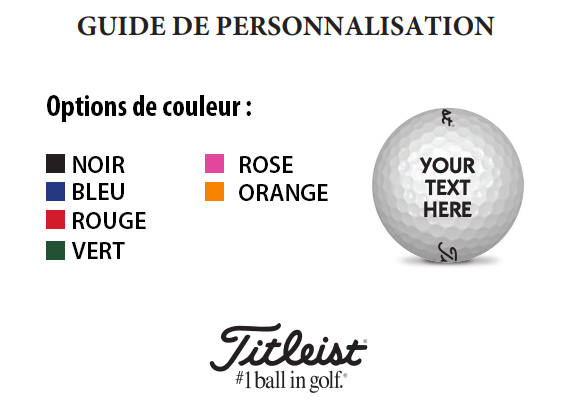 guide personnalisation balles titleist