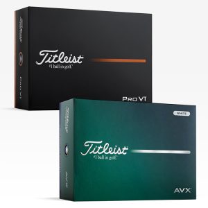 Coffret de balles Titleist Pro V1 et coffret de balles Titleist AVX